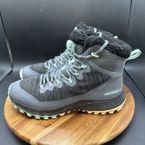 Merrell Bravada Knit Bluff Womens Size 8 Winter Boots Green Gray Hiking J002508